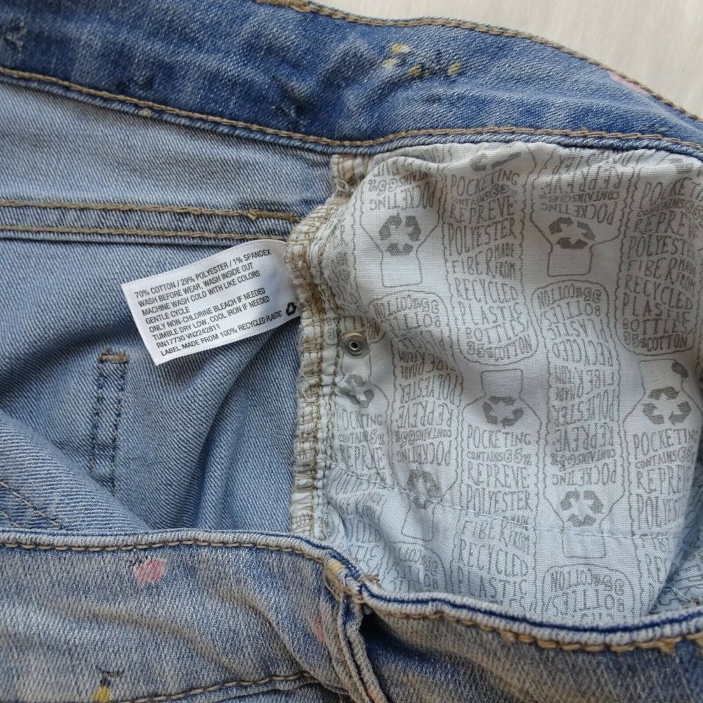 💰3/$25 Wild Fable Women's Denim Jean Shorts Cut-Off Floral Stretch Raw Hem  6 - Picture 10 of 12